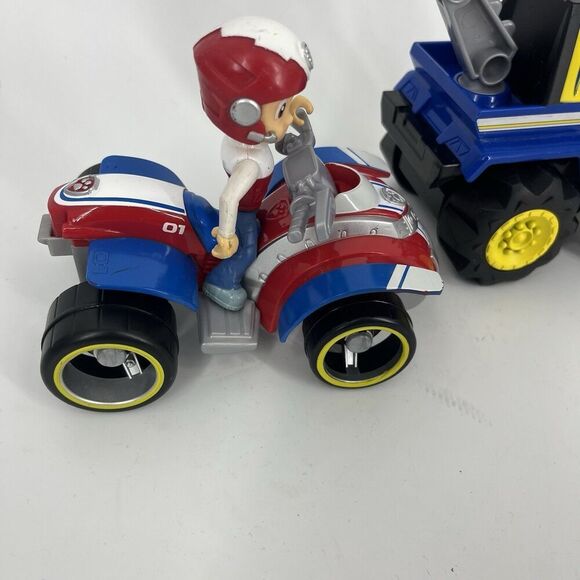 Paw Patrol Deluxe Vehicle Lot of 4 Chase Rocky Skye Ryder Action Figures Toy Set - Picture 12 of 15
